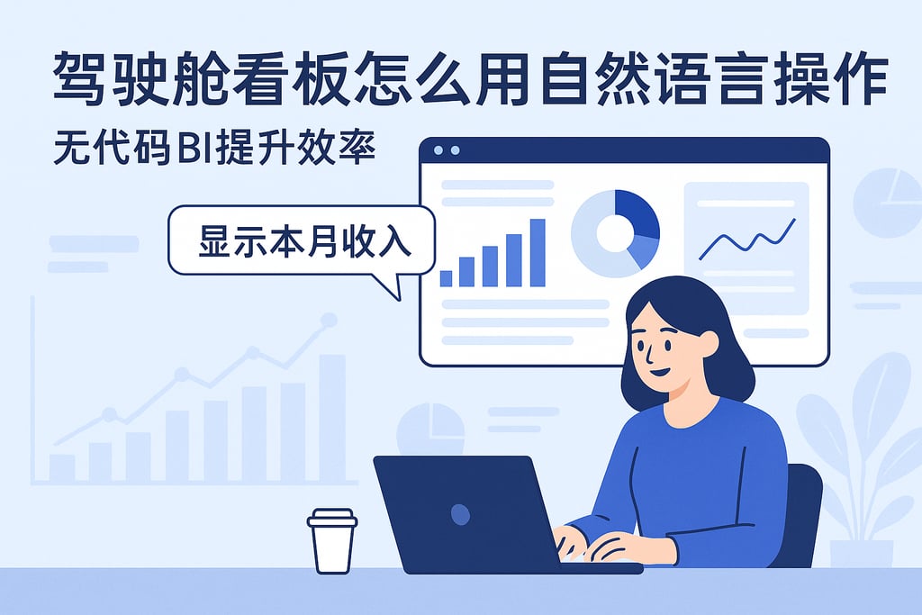 驾驶舱看板怎么用自然语言操作？无代码BI提升效率