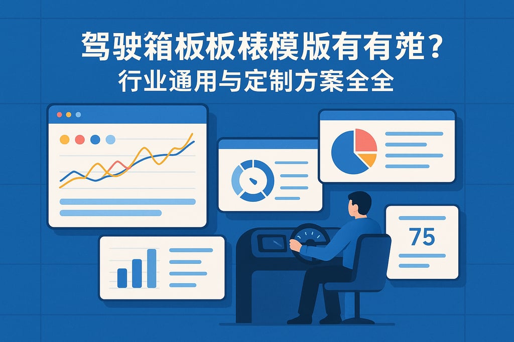 驾驶舱看板报表模板有哪些？行业通用与定制方案大全