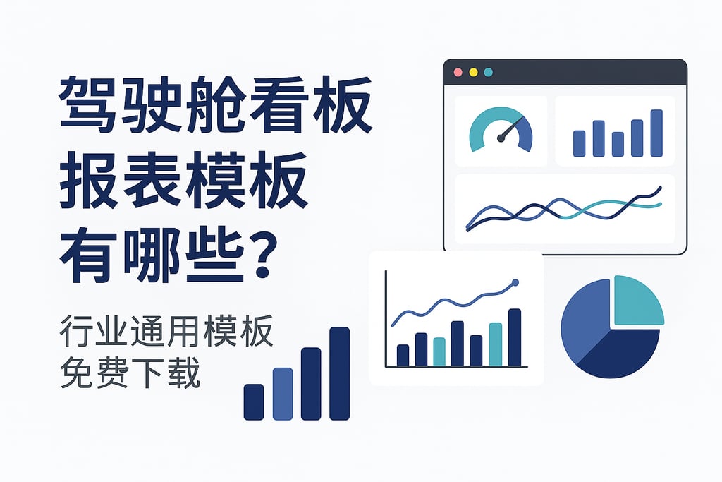 驾驶舱看板报表模板有哪些？行业通用模板免费下载