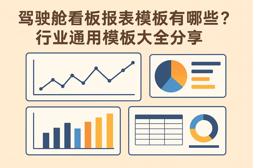 驾驶舱看板报表模板有哪些？行业通用模板大全分享