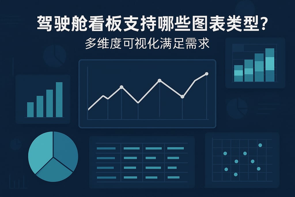 驾驶舱看板支持哪些图表类型？多维度可视化满足需求