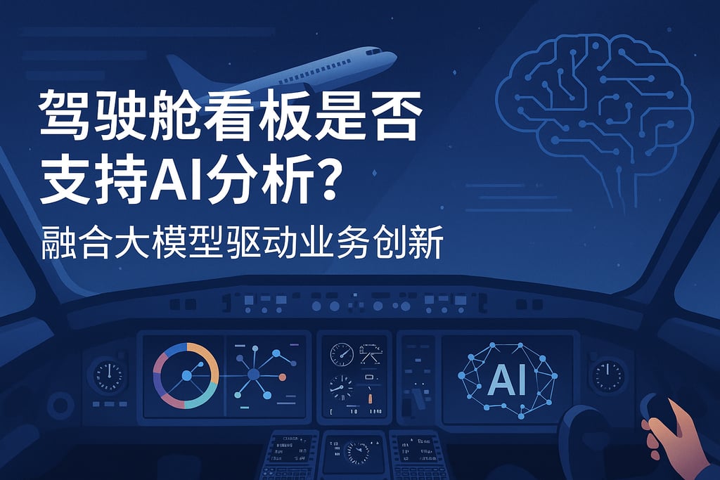 驾驶舱看板是否支持AI分析？融合大模型驱动业务创新