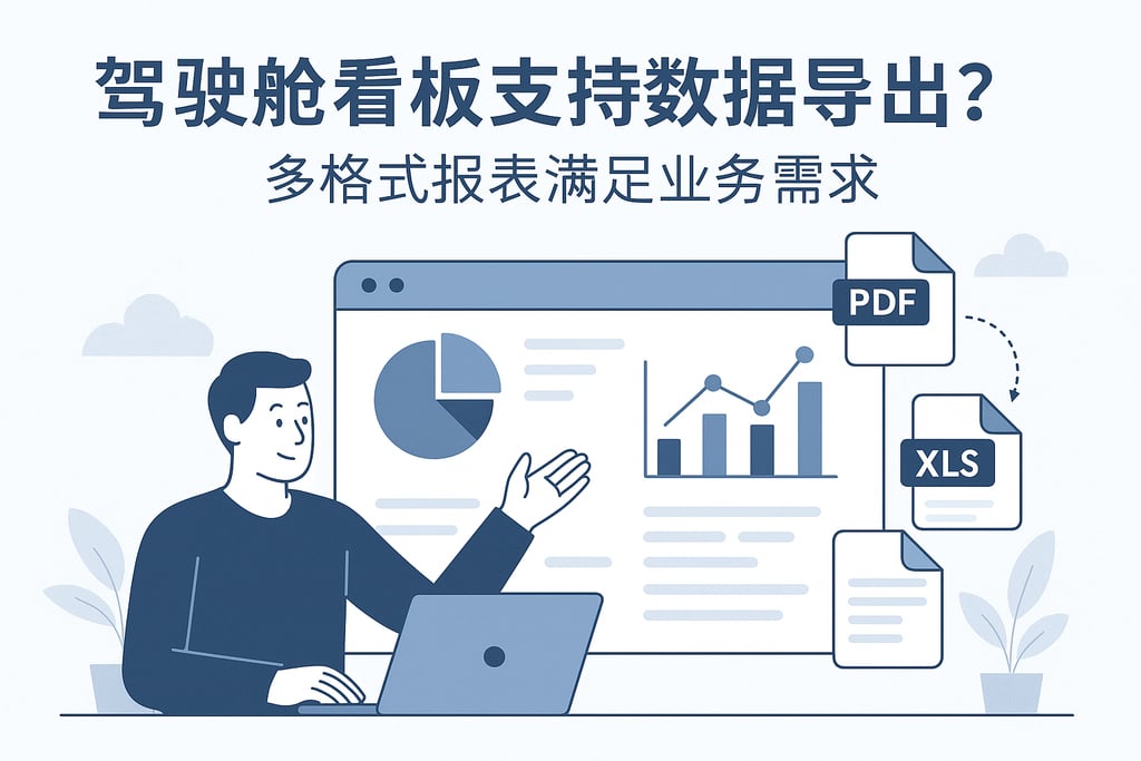 驾驶舱看板是否支持数据导出？多格式报表满足业务需求