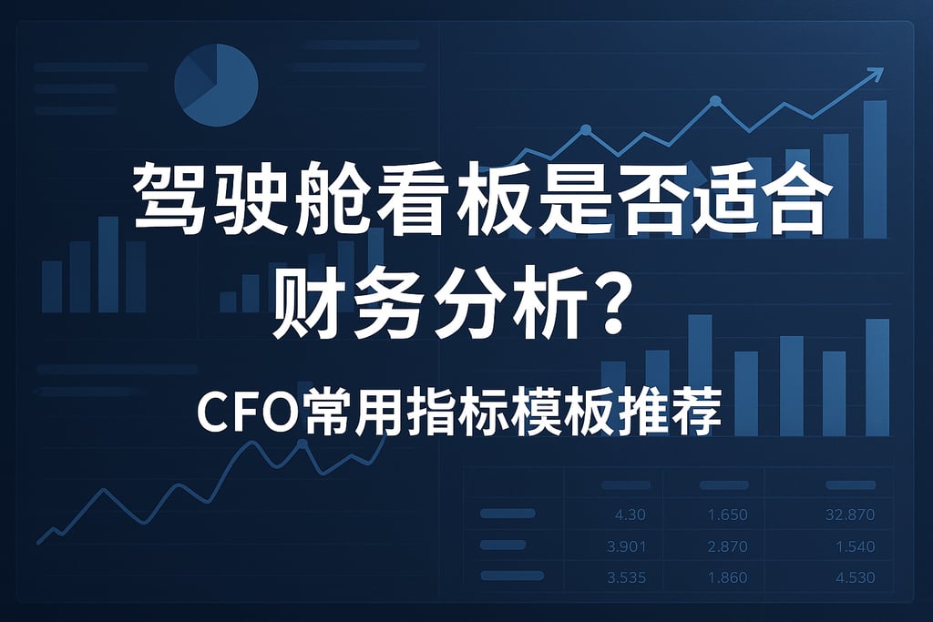 驾驶舱看板是否适合财务分析？CFO常用指标模板推荐