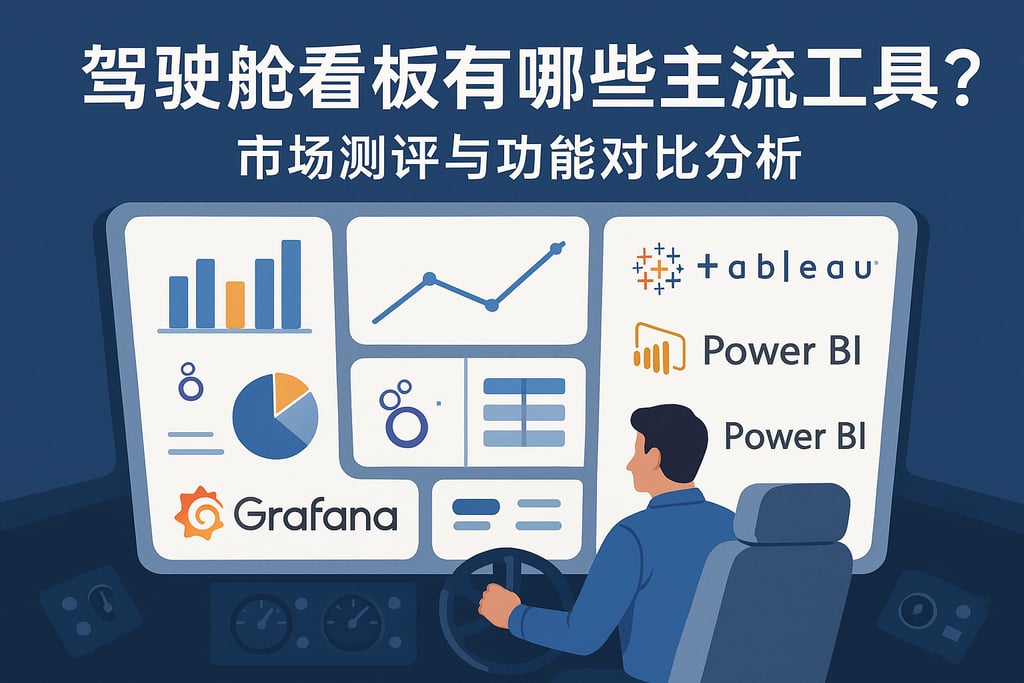 驾驶舱看板有哪些主流工具？市场测评与功能对比分析