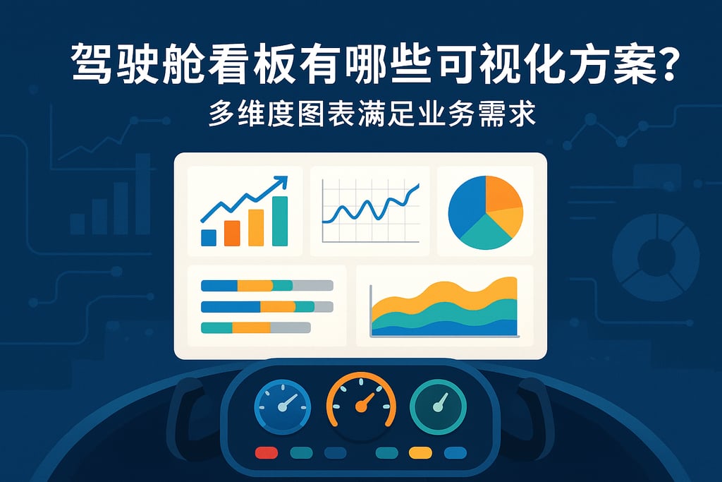 驾驶舱看板有哪些可视化方案？多维度图表满足业务需求