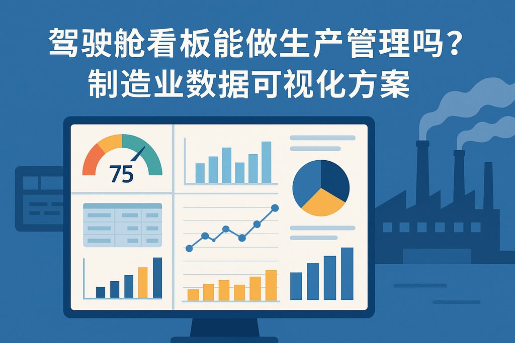 驾驶舱看板能做生产管理吗？制造业数据可视化方案