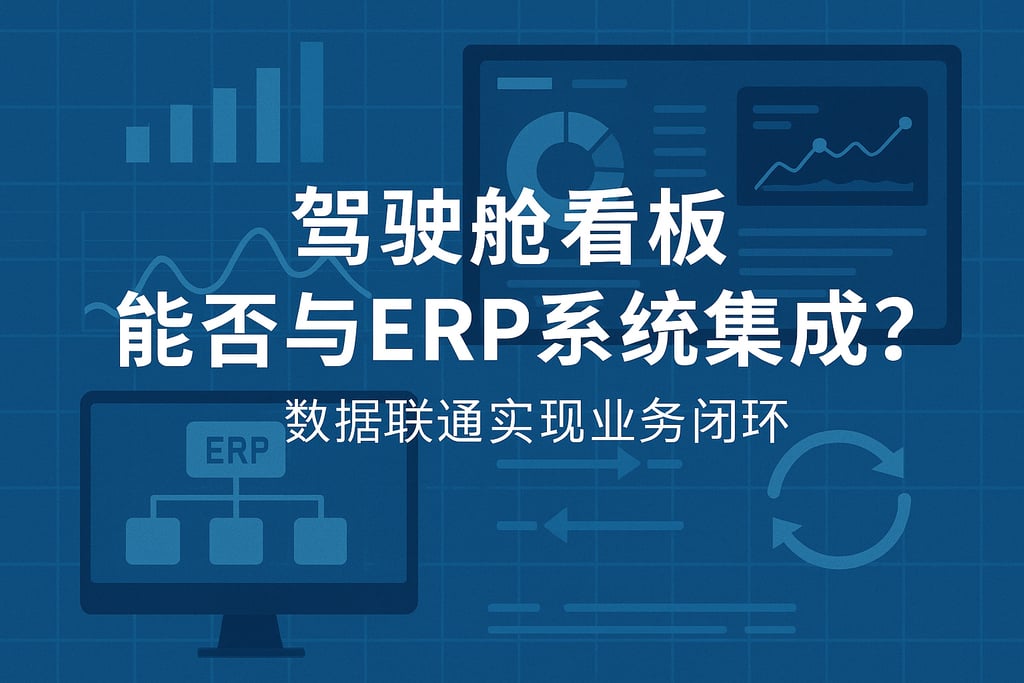 驾驶舱看板能否与ERP系统集成？数据联通实现业务闭环