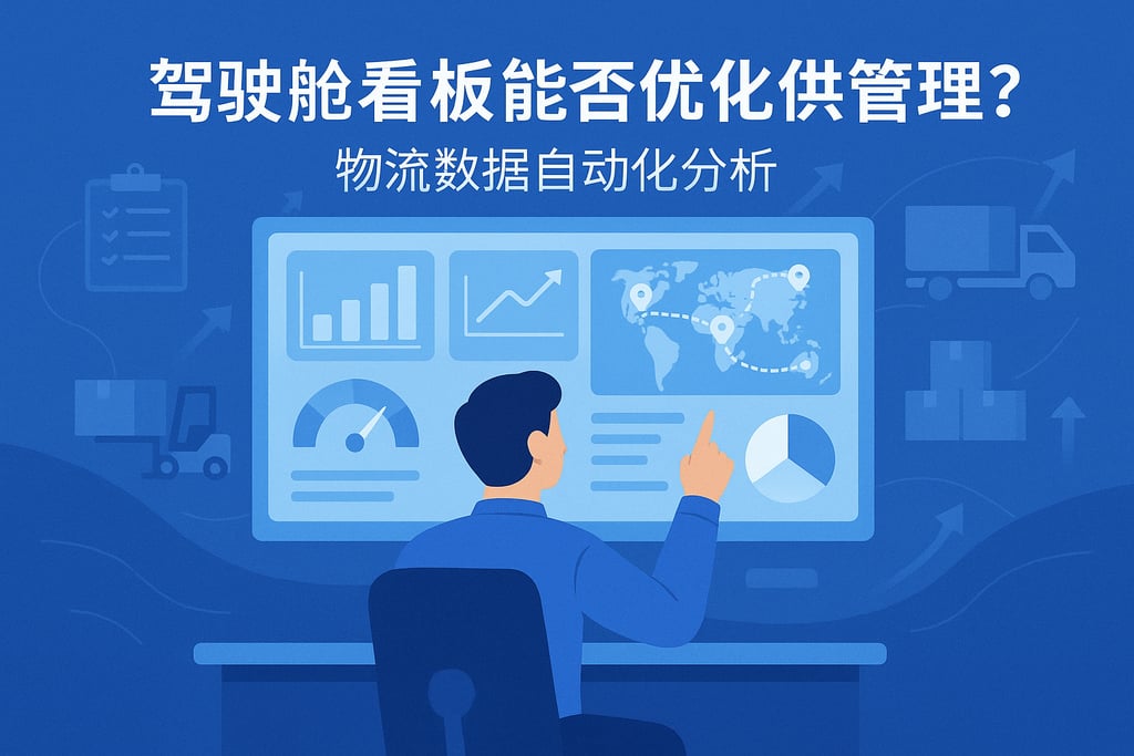 驾驶舱看板能否优化供应链管理？物流数据自动化分析