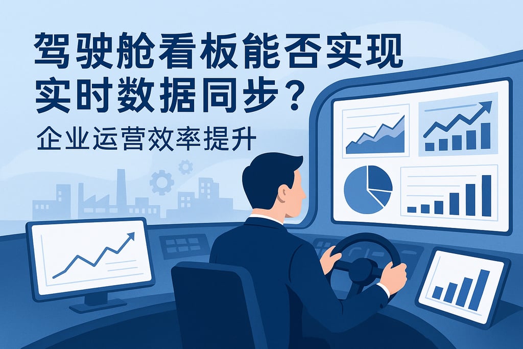 驾驶舱看板能否实现实时数据同步？企业运营效率提升