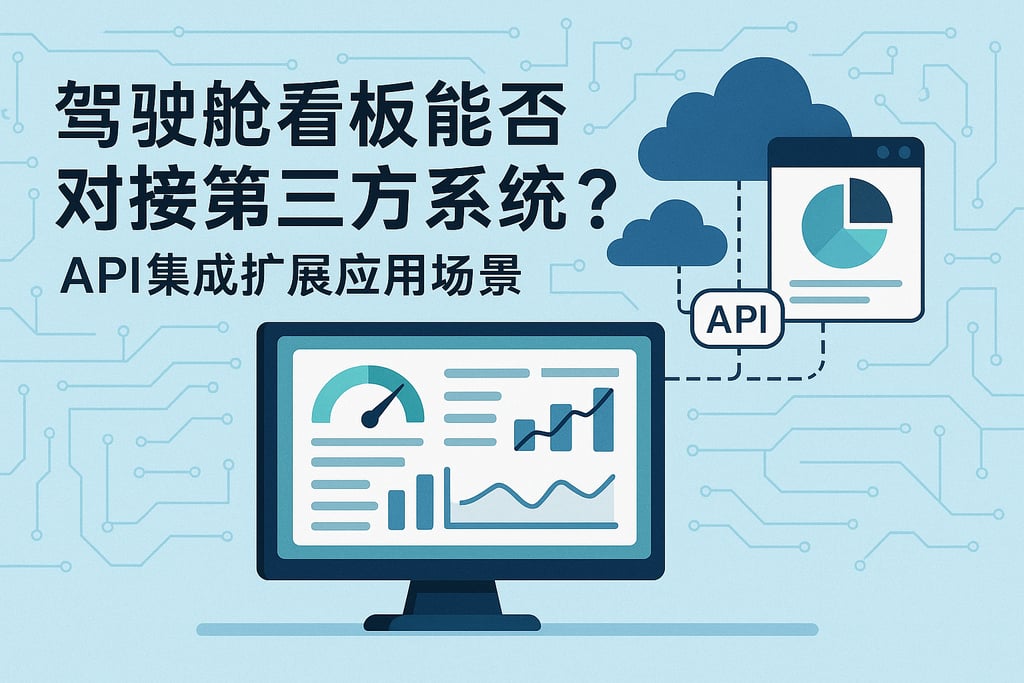 驾驶舱看板能否对接第三方系统？API集成扩展应用场景