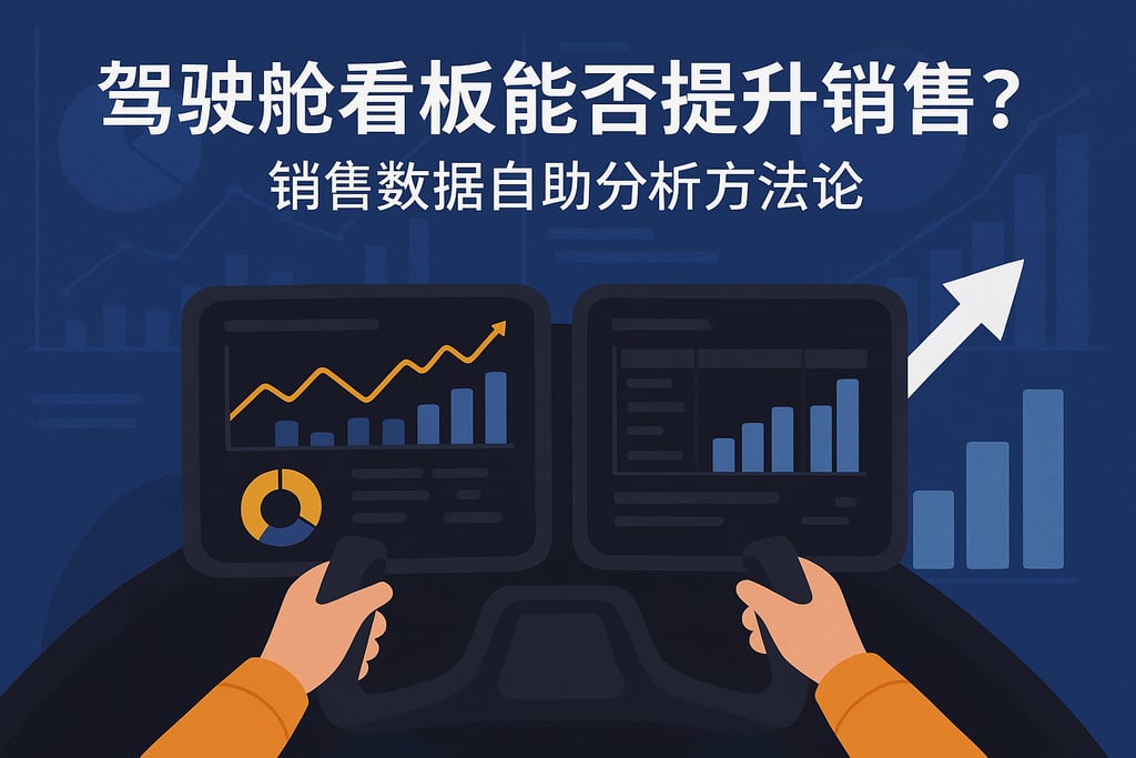 驾驶舱看板能否提升销售业绩？销售数据自助分析方法论