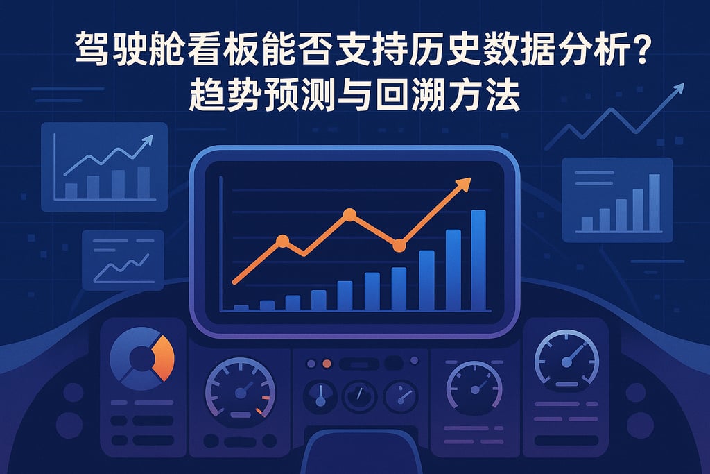驾驶舱看板能否支持历史数据分析？趋势预测与回溯方法