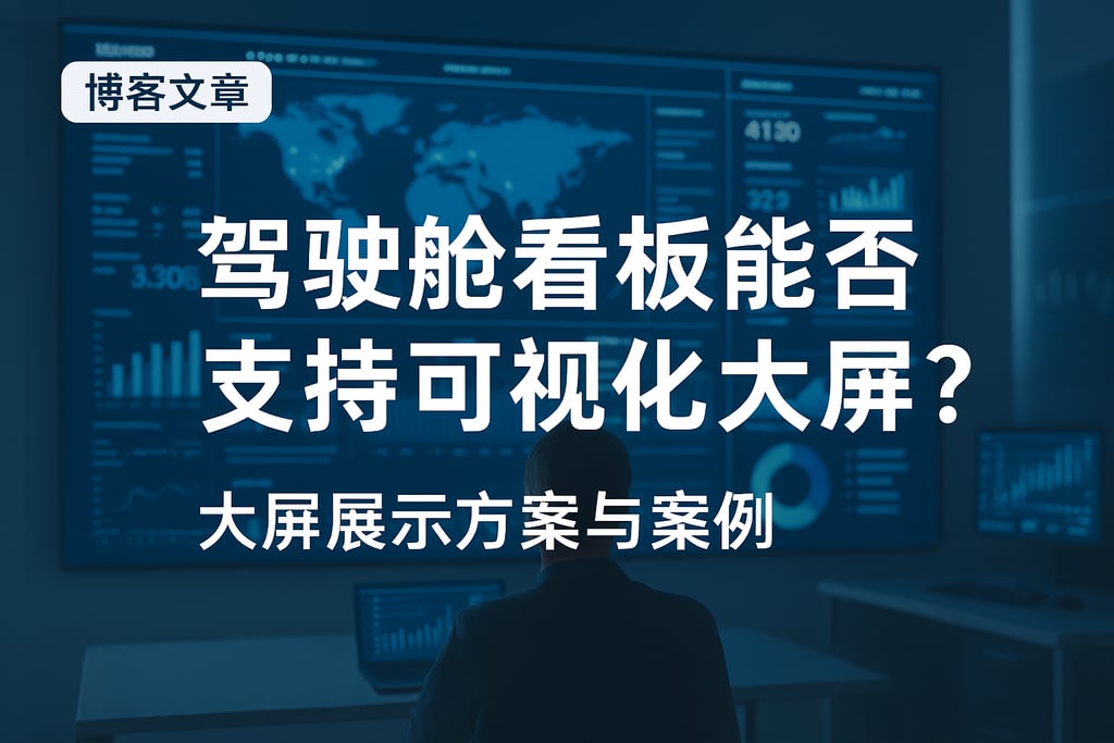 驾驶舱看板能否支持可视化大屏？大屏展示方案与案例