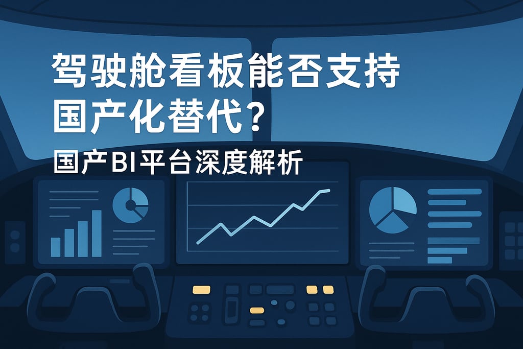 驾驶舱看板能否支持国产化替代？国产BI平台深度解析