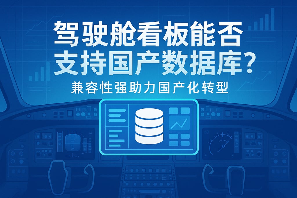 驾驶舱看板能否支持国产数据库？兼容性强助力国产化转型