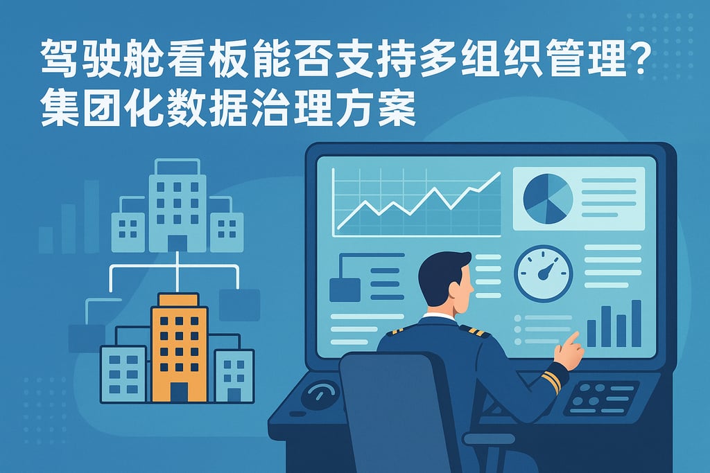 驾驶舱看板能否支持多组织管理？集团化数据治理方案