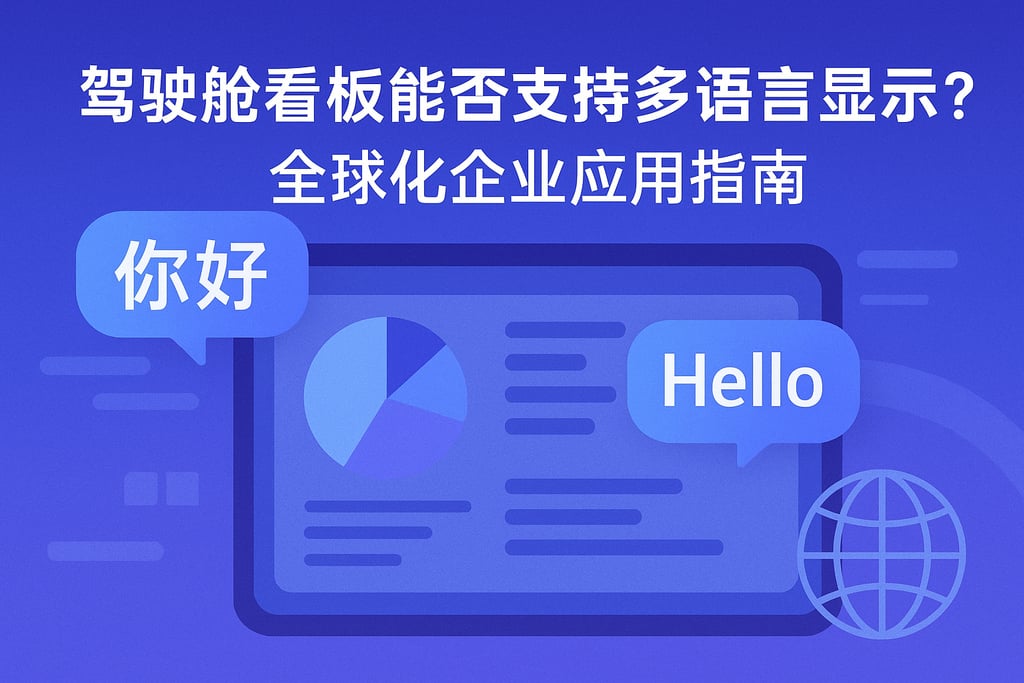 驾驶舱看板能否支持多语言显示？全球化企业应用指南