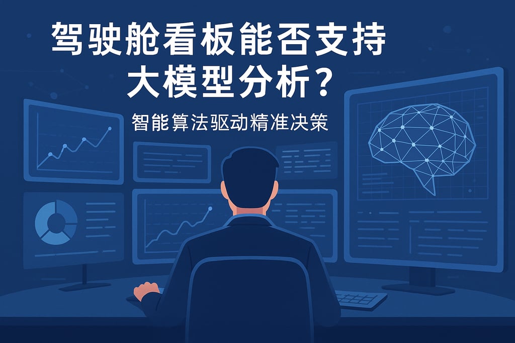 驾驶舱看板能否支持大模型分析？智能算法驱动精准决策