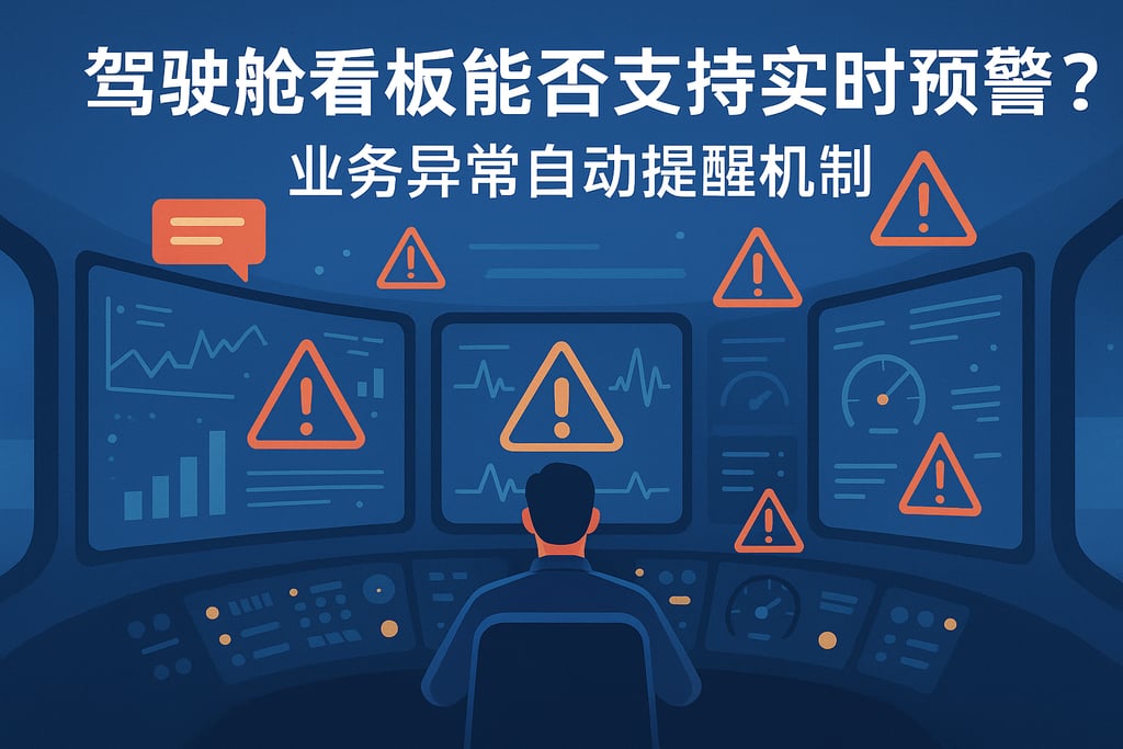 驾驶舱看板能否支持实时预警？业务异常自动提醒机制