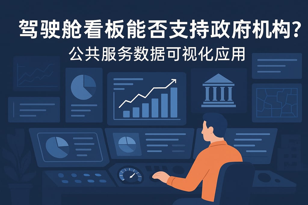 驾驶舱看板能否支持政府机构？公共服务数据可视化应用