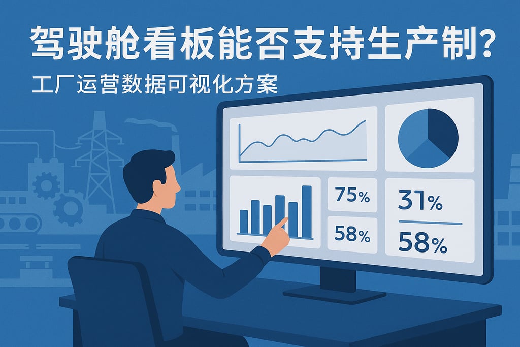 驾驶舱看板能否支持生产制造？工厂运营数据可视化方案