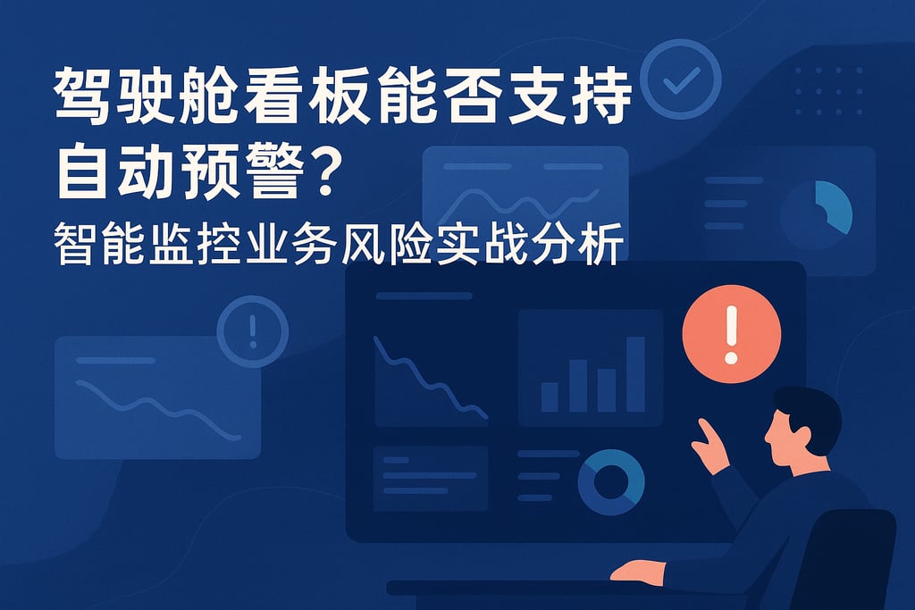 驾驶舱看板能否支持自动预警？智能监控业务风险实战分析
