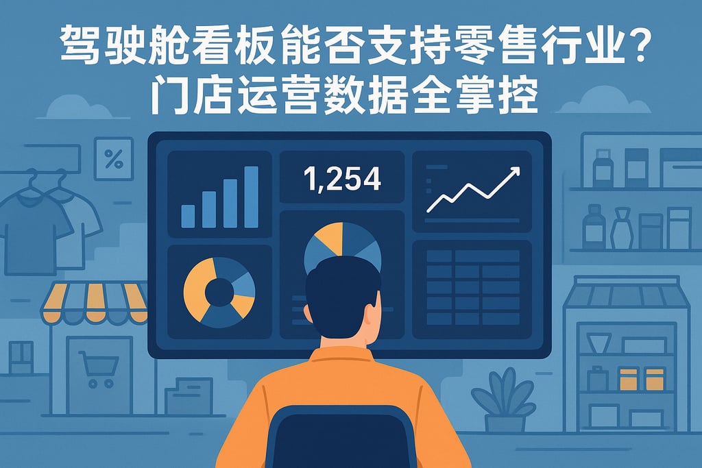 驾驶舱看板能否支持零售行业？门店运营数据全掌控