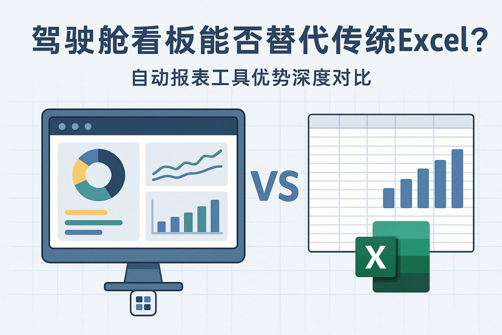 驾驶舱看板能否替代传统Excel？自动报表工具优势深度对比