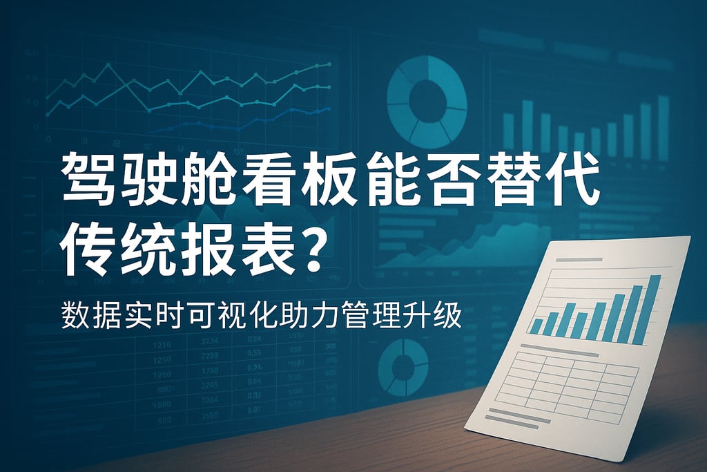 驾驶舱看板能否替代传统报表？数据实时可视化助力管理升级