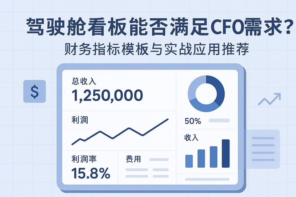 驾驶舱看板能否满足CFO需求？财务指标模板与实战应用推荐