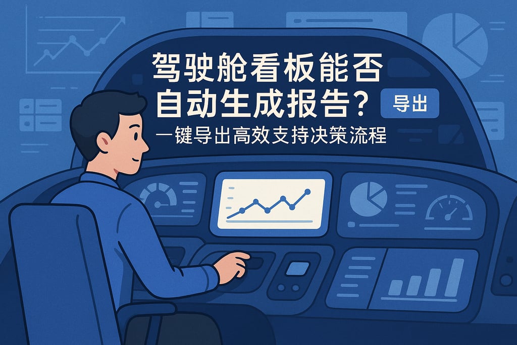 驾驶舱看板能否自动生成报告？一键导出高效支持决策流程
