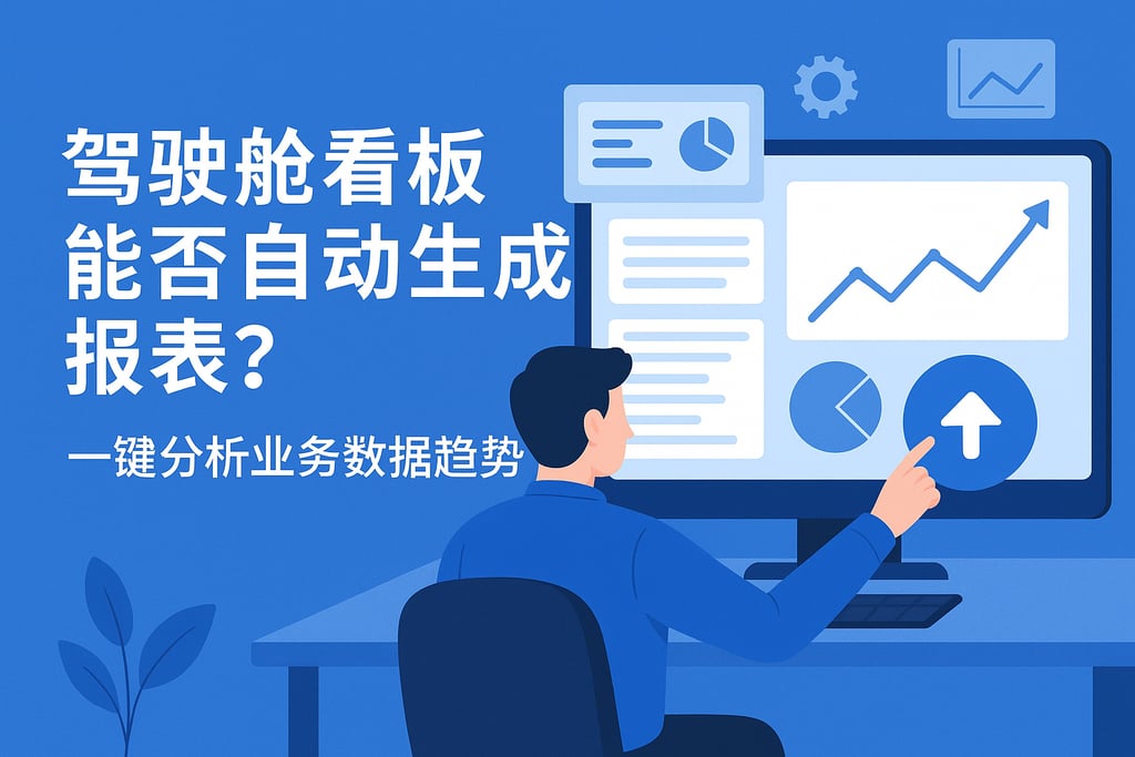 驾驶舱看板能否自动生成报表？一键分析业务数据趋势