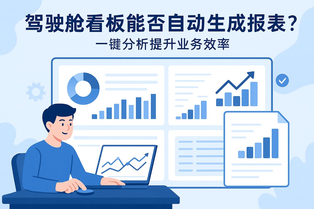 驾驶舱看板能否自动生成报表？一键分析提升业务效率