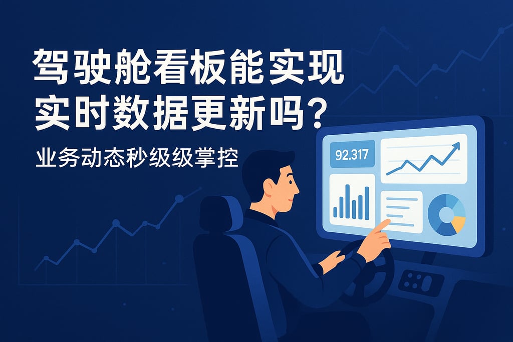 驾驶舱看板能实现实时数据更新吗？业务动态秒级掌控