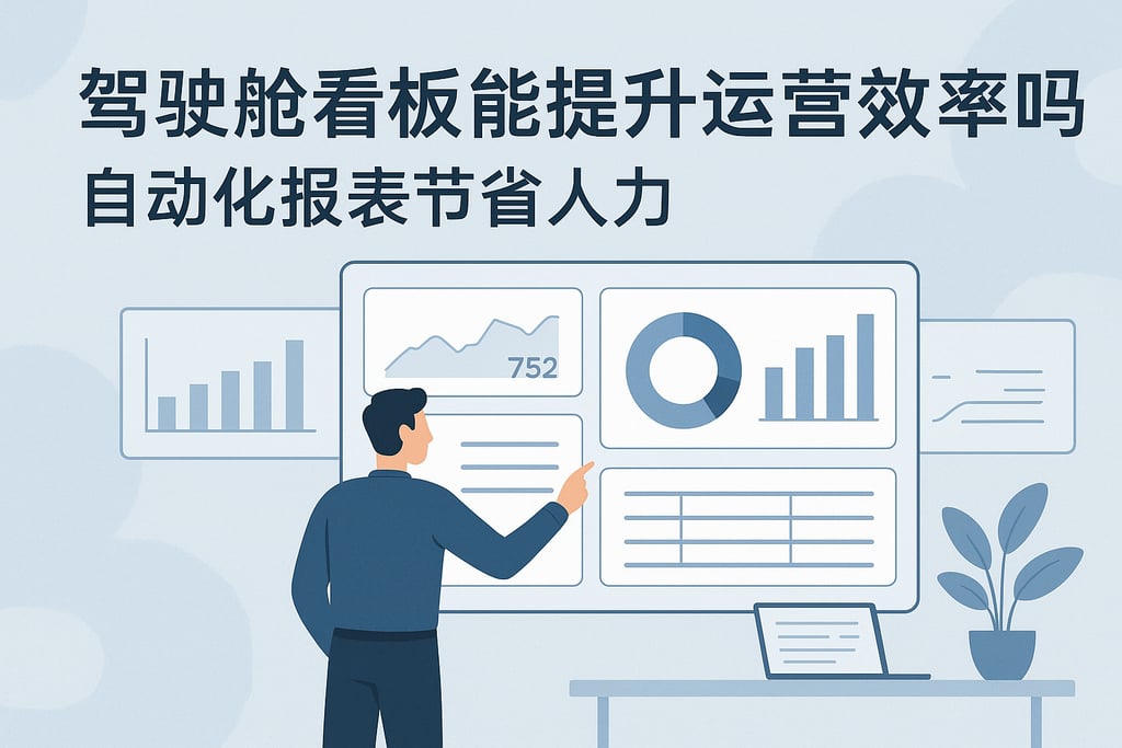 驾驶舱看板能提升运营效率吗？自动化报表节省人力