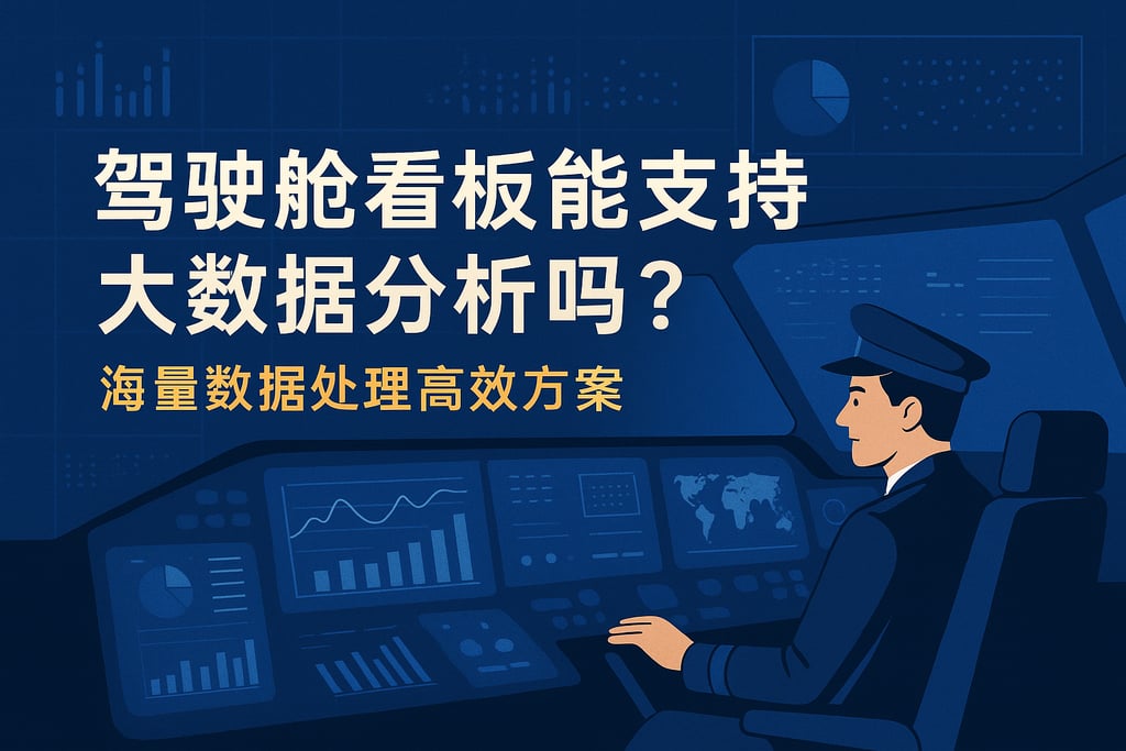 驾驶舱看板能支持大数据分析吗？海量数据处理高效方案