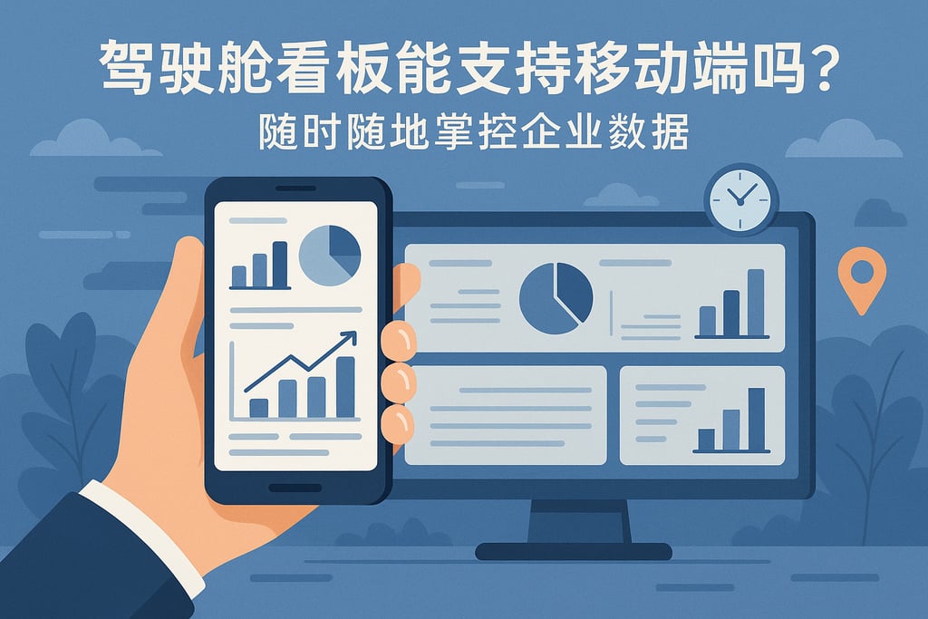 驾驶舱看板能支持移动端吗？随时随地掌控企业数据