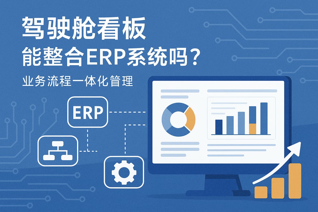 驾驶舱看板能整合ERP系统吗？业务流程一体化管理