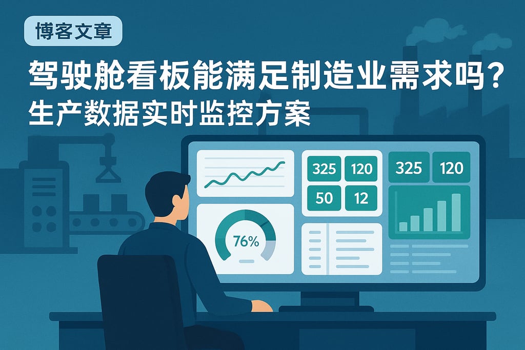 驾驶舱看板能满足制造业需求吗？生产数据实时监控方案