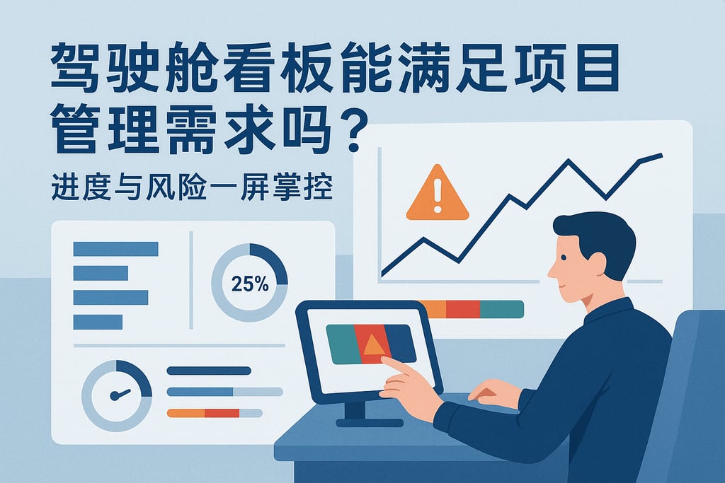 驾驶舱看板能满足项目管理需求吗？进度与风险一屏掌控