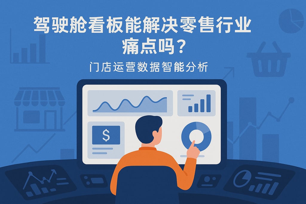 驾驶舱看板能解决零售行业痛点吗？门店运营数据智能分析