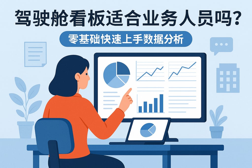 驾驶舱看板适合业务人员吗？零基础快速上手数据分析