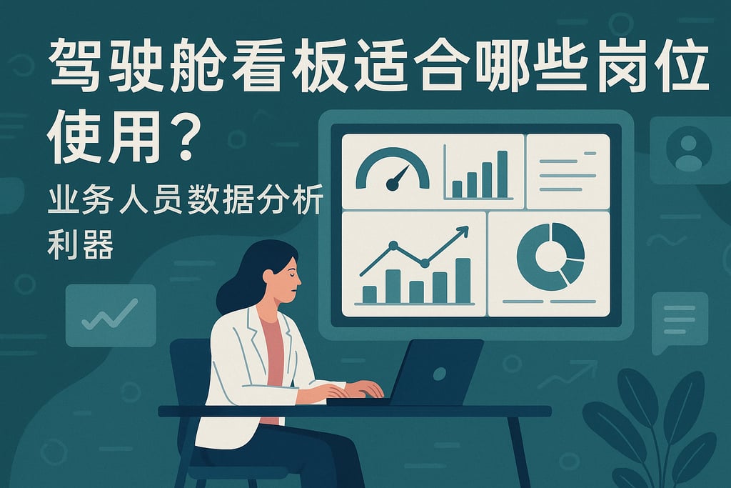 驾驶舱看板适合哪些岗位使用？业务人员数据分析利器