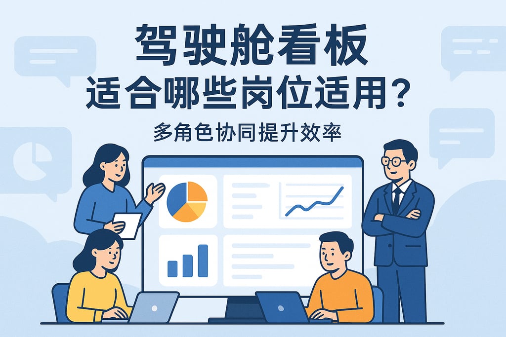 驾驶舱看板适合哪些岗位使用？多角色协同提升效率