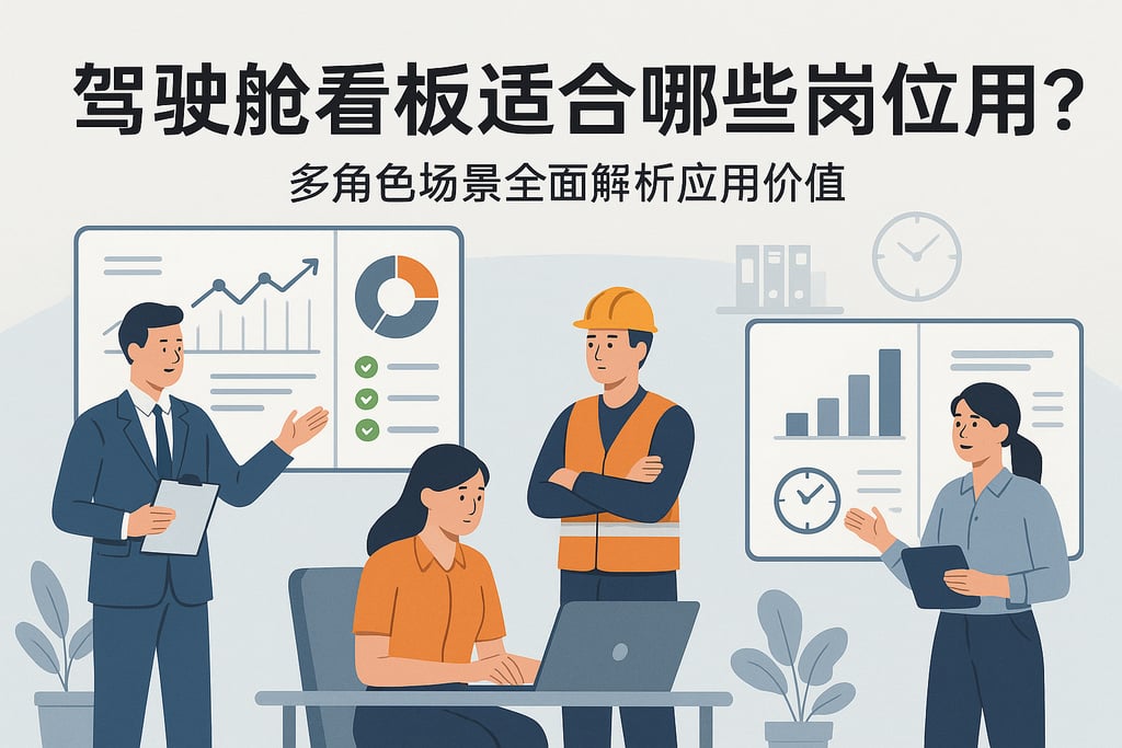 驾驶舱看板适合哪些岗位使用？多角色场景全面解析应用价值