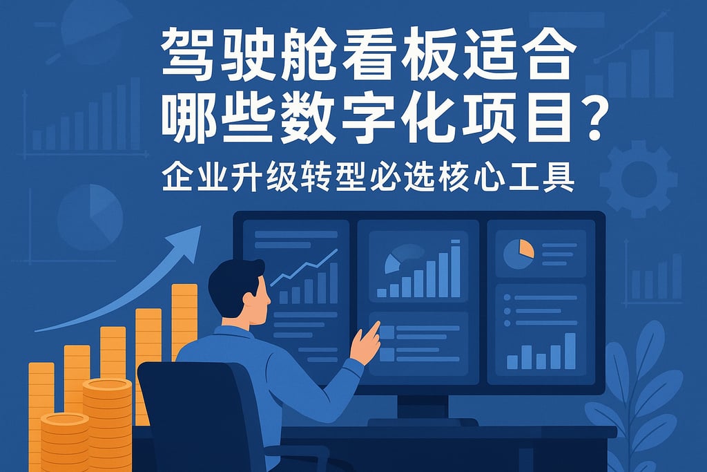驾驶舱看板适合哪些数字化项目？企业升级转型必选核心工具