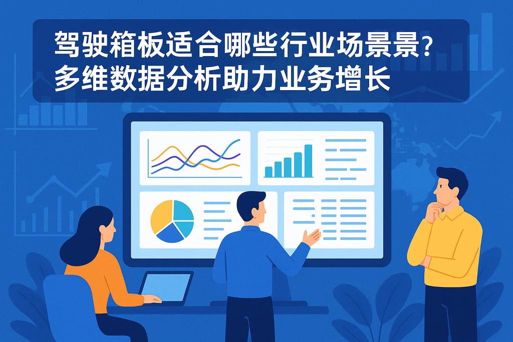 驾驶舱看板适合哪些行业场景？多维数据分析助力业务增长