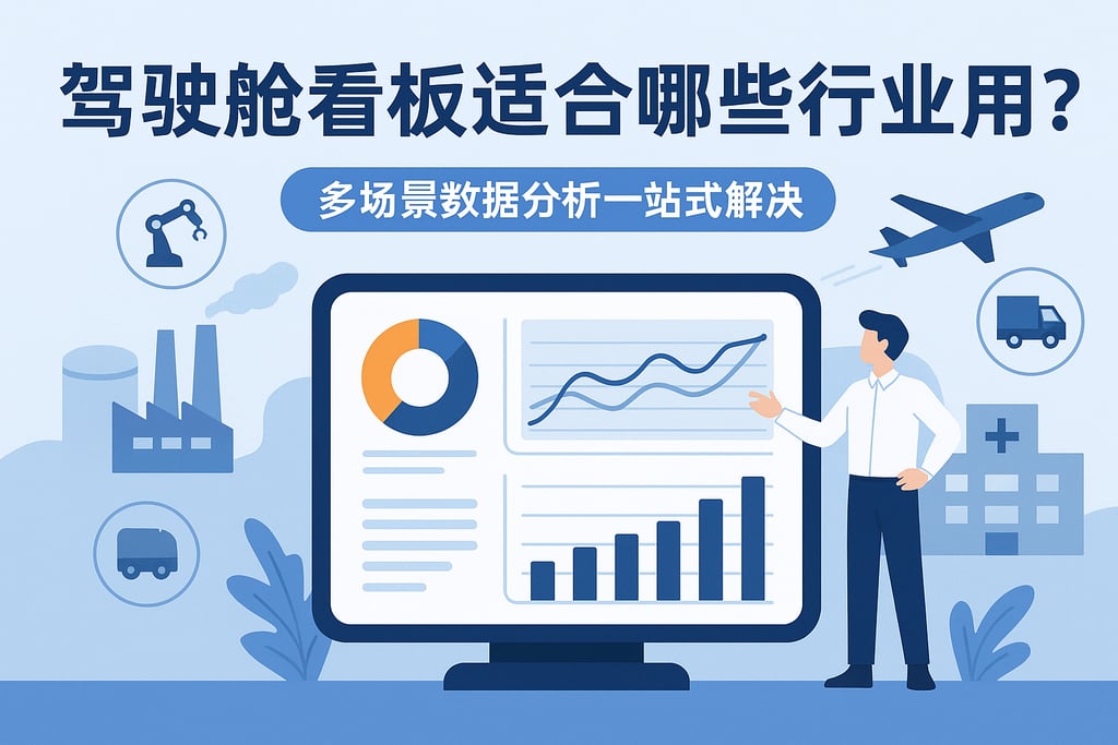 驾驶舱看板适合哪些行业应用？多场景数据分析一站式解决