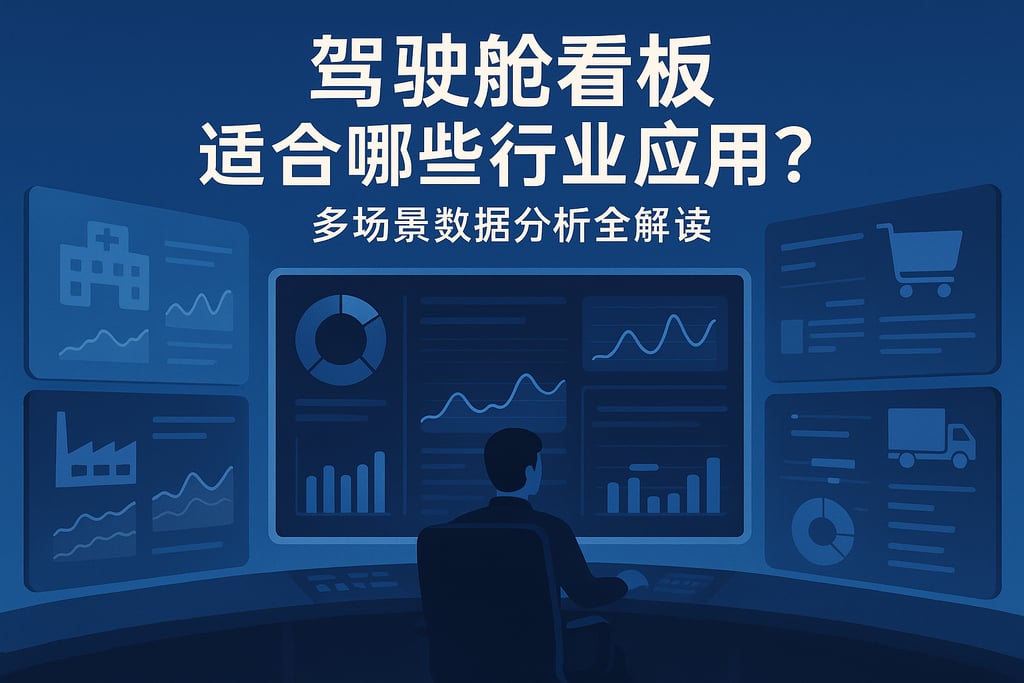 驾驶舱看板适合哪些行业应用？多场景数据分析全解读